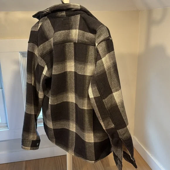 Matix sherpa lined button down plaid flannel top S - Picture 3 of 3